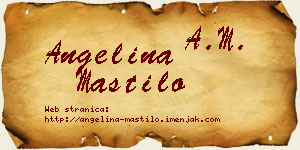 Angelina Mastilo vizit kartica